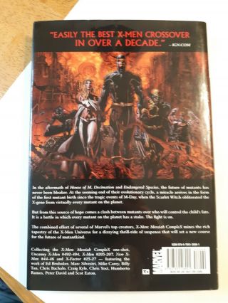 X - Men Messiah Complex Hardcover Graphic Marvel Rare 2