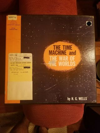 16 Rpm Talking Book War Of The Worlds And The Time Machine H.  G.  Wells 2xlp