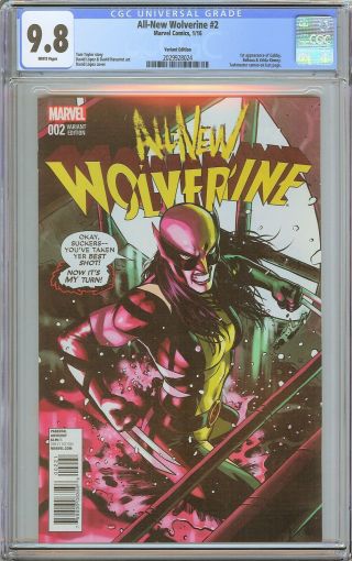 All - Wolverine 2 Cgc 9.  8 White Pages 2029928024 1st Gabby Variant