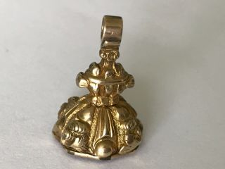 Antique Victorian 1890’s 9 Ct Rolled Gold Rock Crystal Fob Pendant Charm Seal.