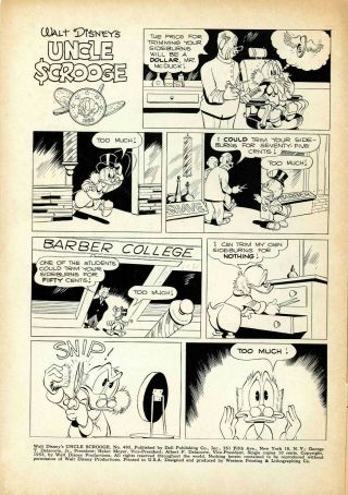 Walt Disney ' s Uncle Scrooge 495 (DELL,  1953) Condition: Very Fine 2