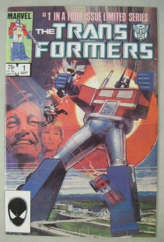 The Transformers 1 September 1984 Marvel Comics First Issue Sienkiewicz Cover