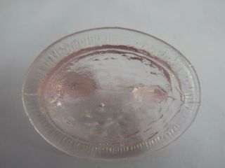 Miniature Pink Glass Hen on Nest Covered Salt Dip Dish 5