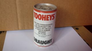 Old Australian Beer Can,  Tooheys Draught,  100 Millionth Can
