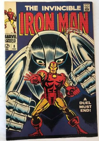 The Invincible Iron Man 8 Marvel Comics 1968 Fn,