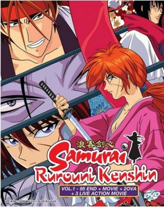 Anime Dvd Samurai Rurouni Kenshin Complete,  3 Live Action,  Movie,  Ova Box Set