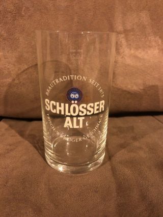 Schlosser Alt Bier Beer Glass 0.  2l