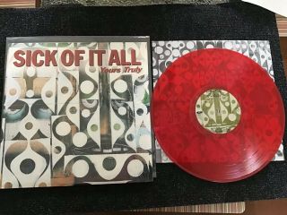 Sick Of It All Yours Truly Red Vinyl Lp