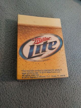 Miller Lite Playing Cards Beer Advertisement