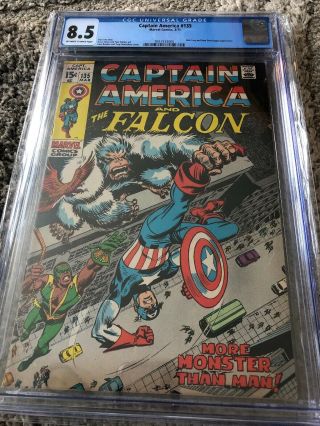 Captain America 135 8.  5 Cgc Graded Comic