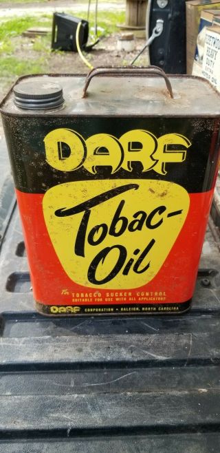 Vintage Darf Tobac - Oil 2 Gallon Can