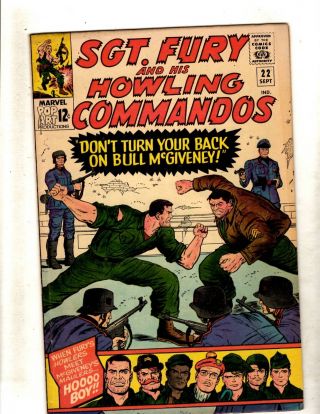 Sgt.  Fury & His Howling Commandos 22 Vf Marvel Silver Age Comic Book Jf11