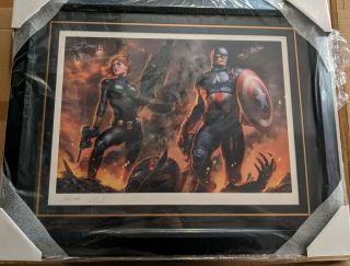 Captain America And Black Widow Sideshow Fine Art Print 5/300 500635f