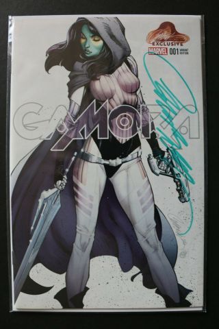 Gamora 1 J.  Scott Campbell Exclusive Covers A and B Signed With COAs NM, 3