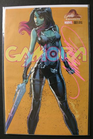 Gamora 1 J.  Scott Campbell Exclusive Covers A and B Signed With COAs NM, 6