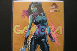 Gamora 1 J.  Scott Campbell Exclusive Covers A and B Signed With COAs NM, 7