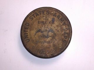 Civil War Era Vintage United States Army Caps - Umc Co.  Percussion Cap Tin