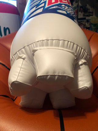 Mountain Dew WHITE OUT inflatable bottle over 3’ tall Holds air MAN CAVE 5