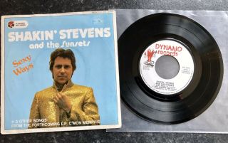 Shakin’ Stevens And The Sunsets 7” Vinyl Ep “sexy Ways” Rare Dynamo Holland 1976