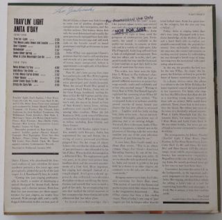 Trav ' lin ' Light Anita O ' Day LP Records Vinyl Album V - 2157 Verve 2