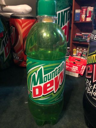 Mountain Dew 1999 Inflatable Bottle Holds Air Man Cave Over 3’ Tall