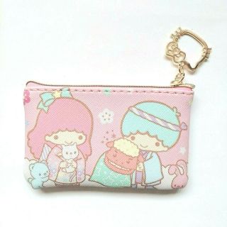Cute Little Twin Stars Women Girls Kids Pu Change Purse Wallet Coin Bag Card Bag