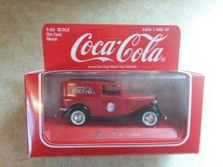 Collectible Coca Cola Die Cast Metal 1/43 Scale Ford V8 1936,