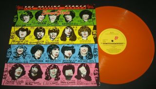 Rolling Stones Some Girls Lp (1978) Rare Orange Vinyl Holland 5 C062 - 61016