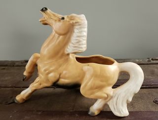 Vintage Ceramic Horse Planter