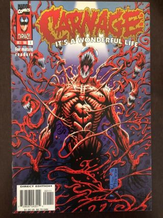 Carnage: Its A Wonderful Life 1 First Print Hot Issue Higher Grade Marvel
