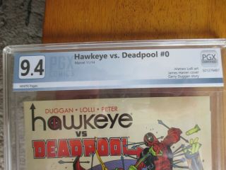 HAWKEYE vs DEADPOOL 0 FIRST PRINT MARVEL COMIC BOOK 1st SPIDER GWEN LADY THOR 1 2