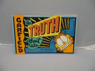 1991 First Edition Garfield The Truth Abouth Cats Paperback Book By Jim Davis