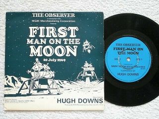 First Man On The Moon - Apollo 11 - 7 " Vinyl - Picture Sleeve - Souvenir Record