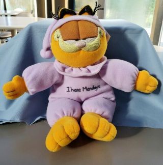 Garfield " I Hate Mondays " Plush.  Archives At Paws Inc.  Prototype Sample