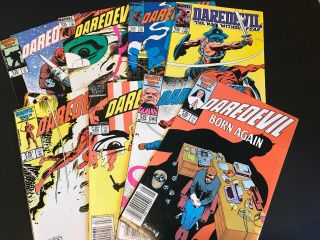Daredevil 226 - 233 (1986) All Nm Newsstand Covers Frank Miller Story Born Again