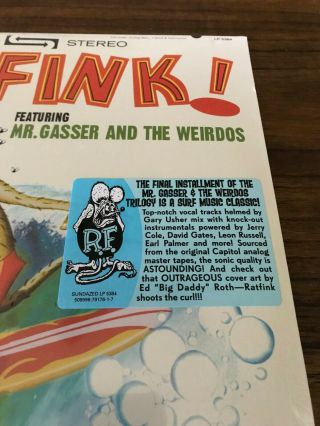 Mr.  Gasser And The Weirdos SURFINK RSD EXCLUSIVE LP Surf Fink Hot Rod 64 2