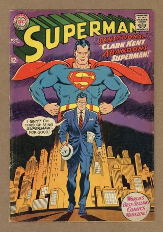 Superman (1st Series) 201 1967 Gd,  2.  5