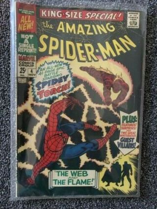 The Spider - Man Annual 4 (nov 1967,  Marvel),  G 4.  0
