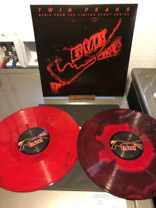 Twin Peaks (music From The Limited Event Series) 2 X Lp Red Colored Vinyl Album