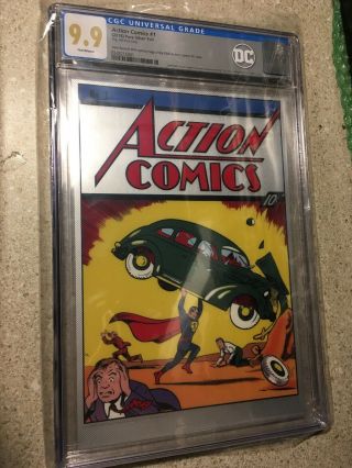 Action Comics 1 Cgc 9.  9 Mt 35 Grams Silver Foil 2018 Dc Superman First Release