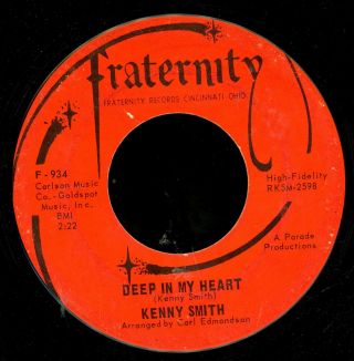 Kenny Smith.  Deep In My Heart.  Money Talks.  45.  Doo Wop/n.  Soul