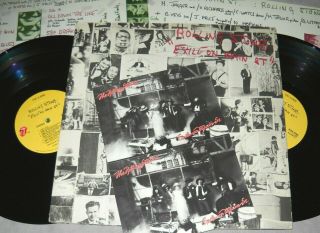 The Rolling Stones Exile On Main Street Vinyl Lp Record,  12 Postcards Us Album Ex