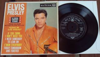 Elvis Presley Love In Las Vegas Uk 1964 Rca Ep Example