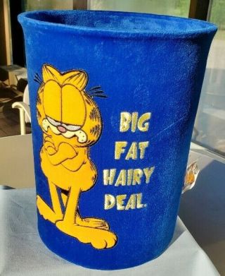 Garfield " Big Fat Hairy Deal " Trash Can.  Archives At Paws Inc.