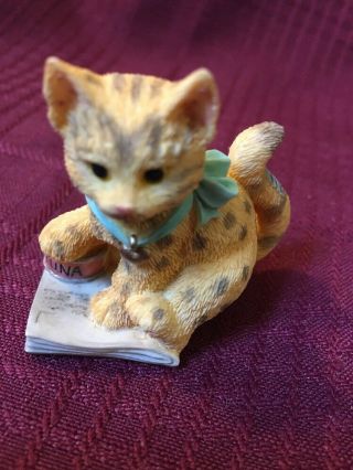 Vintage.  1997 Priscilla Hillman Cat Mini Figurine.  " Bengal "