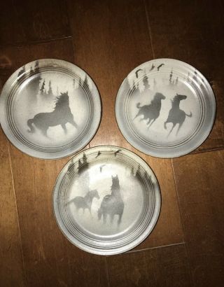 Norby Pottery Horse Small Plates