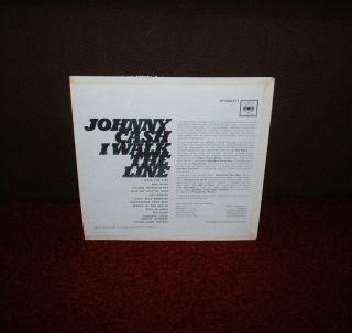 JOHNNY CASH I Walk The Line LP 1964 CBS MONO 1st Press EXAMPLE 2
