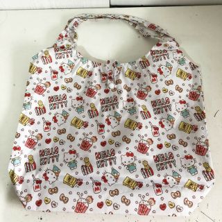 Sanrio Hello Kitty Waterproof Shopping Nylon Bag White