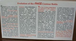 Evolution of the Coca Cola Contour Bottle Mini Bottle Set 100th Anniversary 1998 2