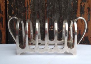 James Dixon & Sons Silver Plate,  Plated.  Toast Rack Art Deco